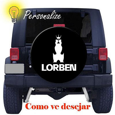 Capa de Estepe Lorben Pneu para Ecosport Crossfox Aircross Doblo Personalizada Sua Arte Aro 15"/16"