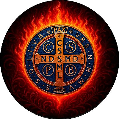 Capa Personalizada para Estepe Ecosport Crossfox Religioso Cruz Sagrada São Bento