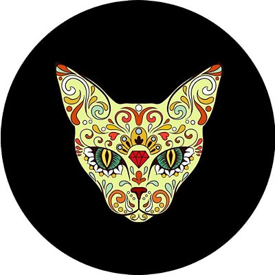 Capa Personalizada para Estepe Ecosport Crossfox Felino Gato Tribal
