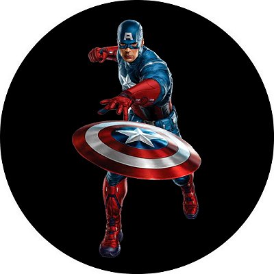 Capa de Estepe Personalizada para Ecosport Crossfox Aircross Capitão América Marvel