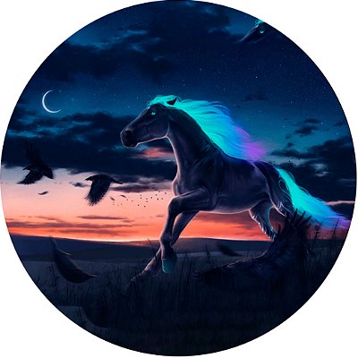 Capa de Estepe Personalizada para Ecosport Crossfox Estampa Cavalo