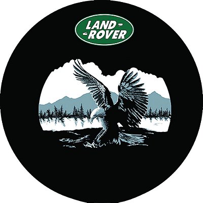 Capa Personalizada para Estepe Pneu Exclusiva Land Rover Defender Águia