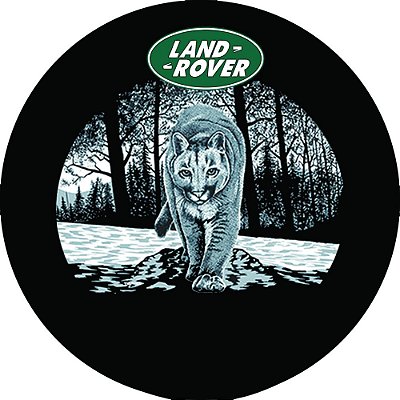 Capa Personalizada para Estepe Pneu Exclusiva Land Rover Defender Leão da Montanha