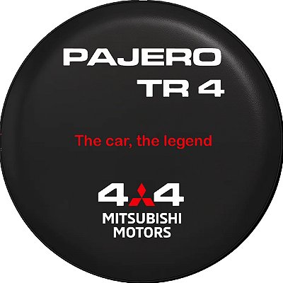 Capa de Estepe Personalizada Lorben Pneu aro 17 Exclusiva para Pajero TR4 4WD