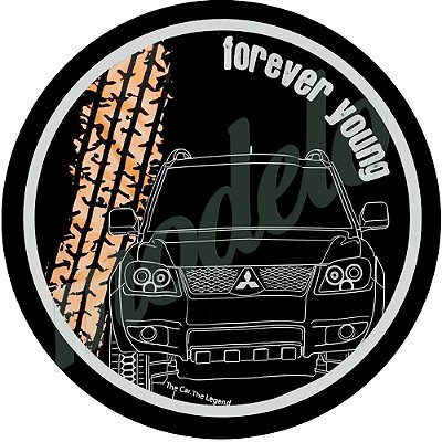 Capa de Estepe Personalizada Lorben Pneu aro 17 Exclusiva para Pajero TR4 4WD