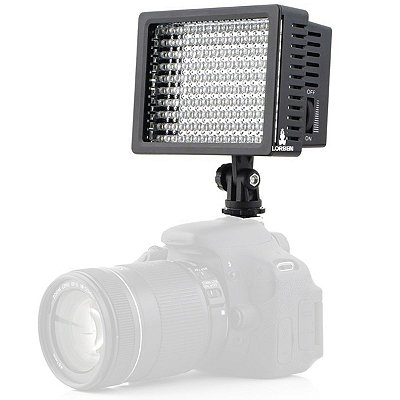 Iluminador Profissional para Filmadora LD-160 160 Leds 1480 lux