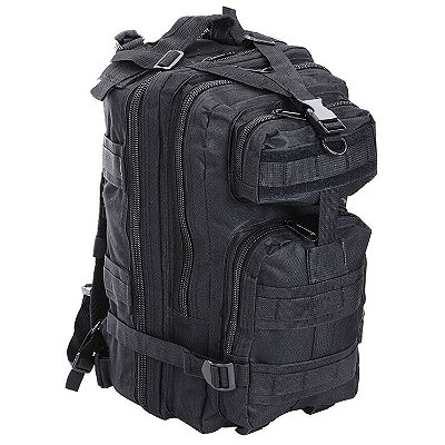 Mochila Multiuso Escolar Tática Cargueira 30 Litros Camping Pesca Preto