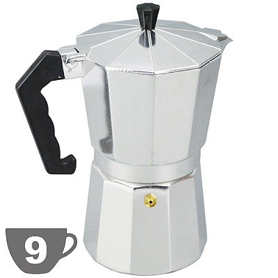 Cafeteira Italiana Alumínio Capacidade 450ml 9 Xícaras