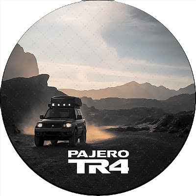 Capa de Estepe Personalizada Pneu aro 17 Exclusiva para Pajero TR4 4X4