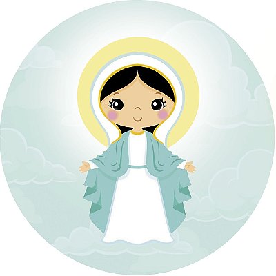 Capa de Estepe Personalizada para Ecosport Crossfox Religioso Desenho Nossa Senhora das Graças