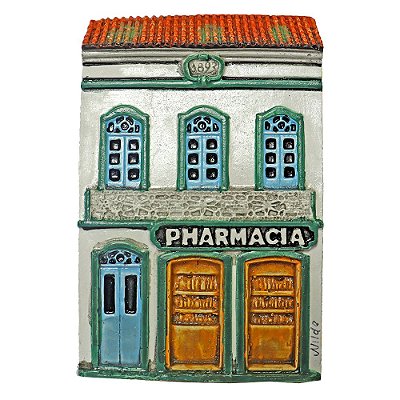 Quadro de Gesso Farmácia Típica Século XIX Ouro Preto (S)