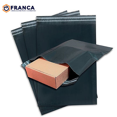 Envelope de Segurança ECO Cinza Reciclado Com Hot Melt - 15 x 19 CM