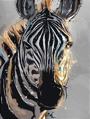 Zebra Pintura Digital