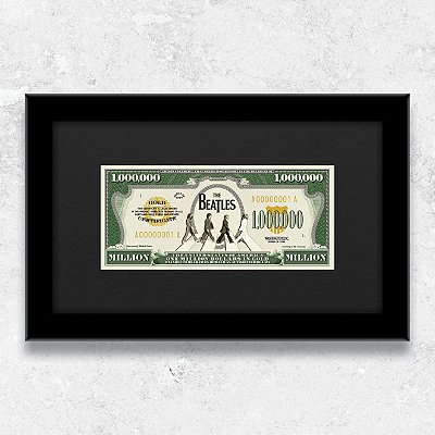 Quadro One Million in Gold The Beatles
