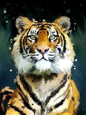 Tigre Pintura Digital