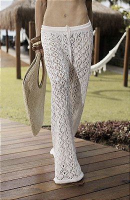 Calça Tricot Positano Off White