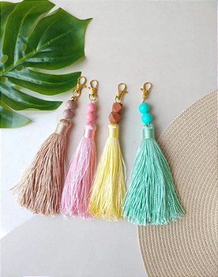 Chaveiro pingente tassel médio