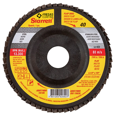 Disco flap reto