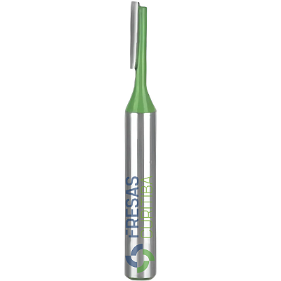 Fresa 1 corte reto para tupia haste 6mm