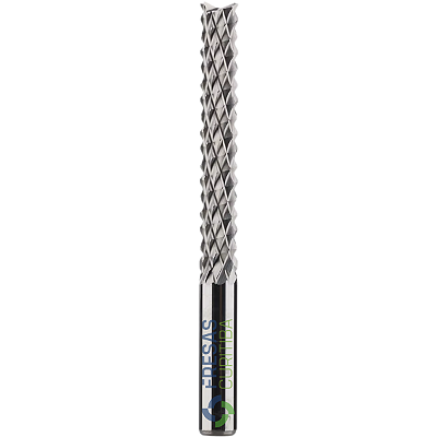Fresa raiada haste 6mm Metal Duro