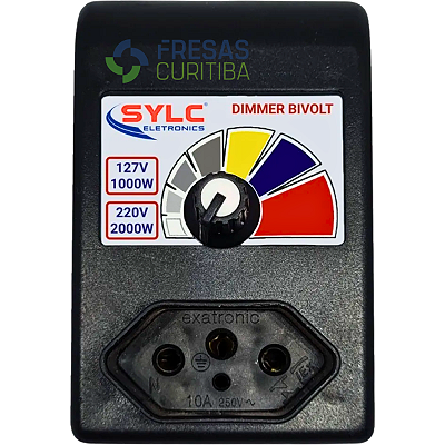 Controlador de rotação Dimmer para Tupia 1000/2000w Bivolt sem cabo