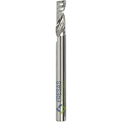 Fresa 1 corte helicoidal com haste e corte de 6mm metal duro