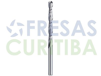 Fresa Ball Nose com haste de 3,175mm metal duro