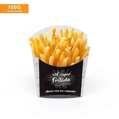 EMBALAGEM PARA BATATA FRITA TRADICIONAL BLACK GOURMET (C/50)