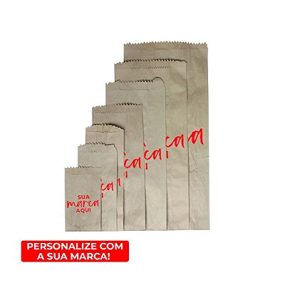 SACO PAPEL KRAFT 0.5KG TP1 (C/1000) PERSONALIZADO