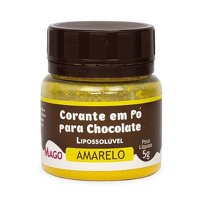 CORANTE EM PÓ PARA CHOCOLATE 5GR AMARELO (UND)