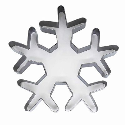 CORTADOR INOX FLOCO DE NEVE GRANDE (8.5 X 8.5CM) (UND)