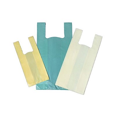 SACOLA PLÁSTICA RECICLADA 38 X 48 (C/3KG) BEGE AMETISTA