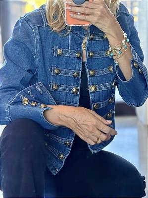 BAZAR - Jaqueta Jeans Napoleônica