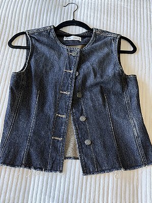 BAZAR - Colete Jeans Zara