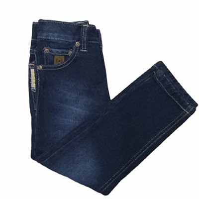 Calça Jeans Infantil White Bord Dwp7 - Dock's