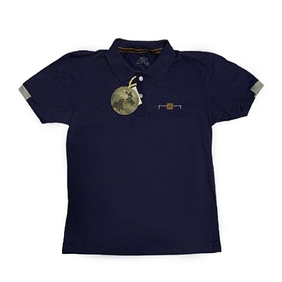 Polo Masc Infantil Azul - 2k