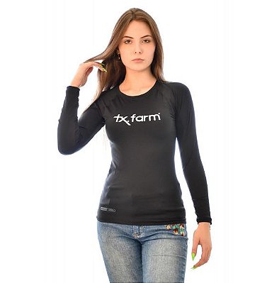 Camiseta Termica Uvf100 - Texas Farm - Preta - Tam. G