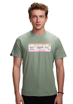 Camiseta Custom Mc Estampado 191105 - 0060 - Verde - Txc