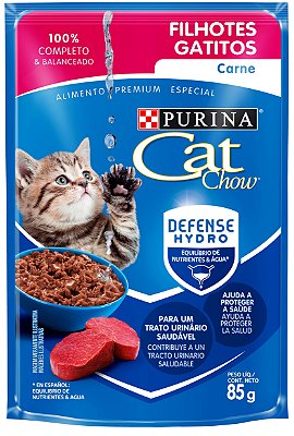 Cat Chow Sachê Filhotes Carne 85 Gr