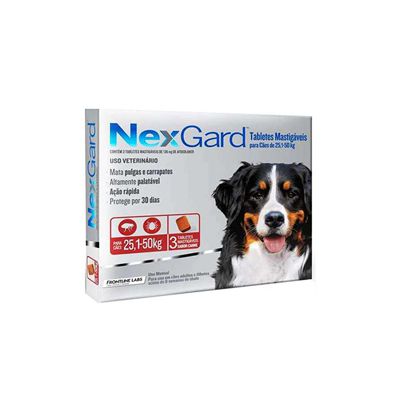 Nexgard 3 Tabletes Caes 25,1 A 50 kg 6 G
