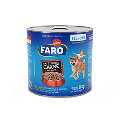 Faro Lata Filhote Carne 280gr