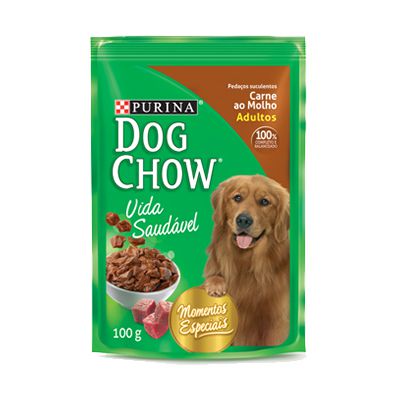 Dog Chow Sachê Ad Carne ao Molho 100gr - Promoção