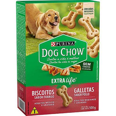 Dog Chow Biscoito Integral Frango Maxi 500 gr