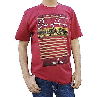 Camiseta Estampada Vermelha Ref. 1228 - Ox Horns