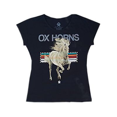 T-Shirt Preta Ref. 6082 - Ox Horns