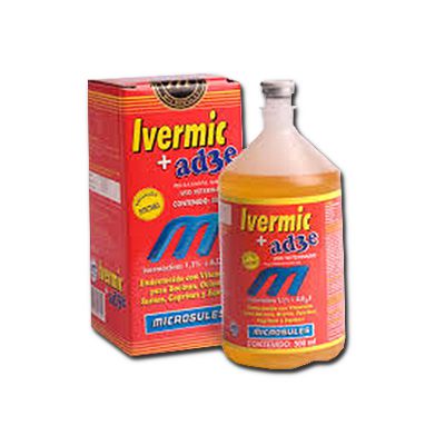 Ivermic Ivermectina 1% + Ade  Solução 50 ML