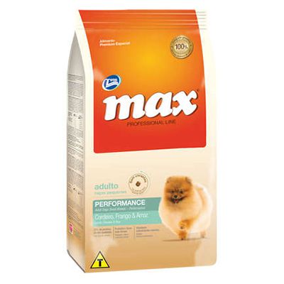 Max Cães Professional Line Adulto Raças Pequenas Frango E Arroz