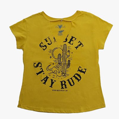 T-Shirt Fem Gola V Mod. 003 - Stayrude