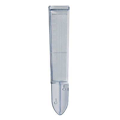 Pluviômetro Medidor de chuva 120 mm transparente com lança