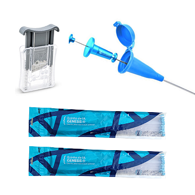 Kit Intragen Inseminação artificial aplicador palhetas finas